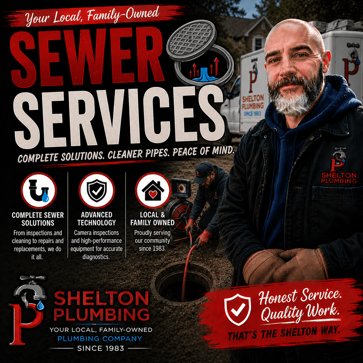 John Shelton Plumbing sewer repair, replacement, and maintenance services in the Alle-Kiski Valley