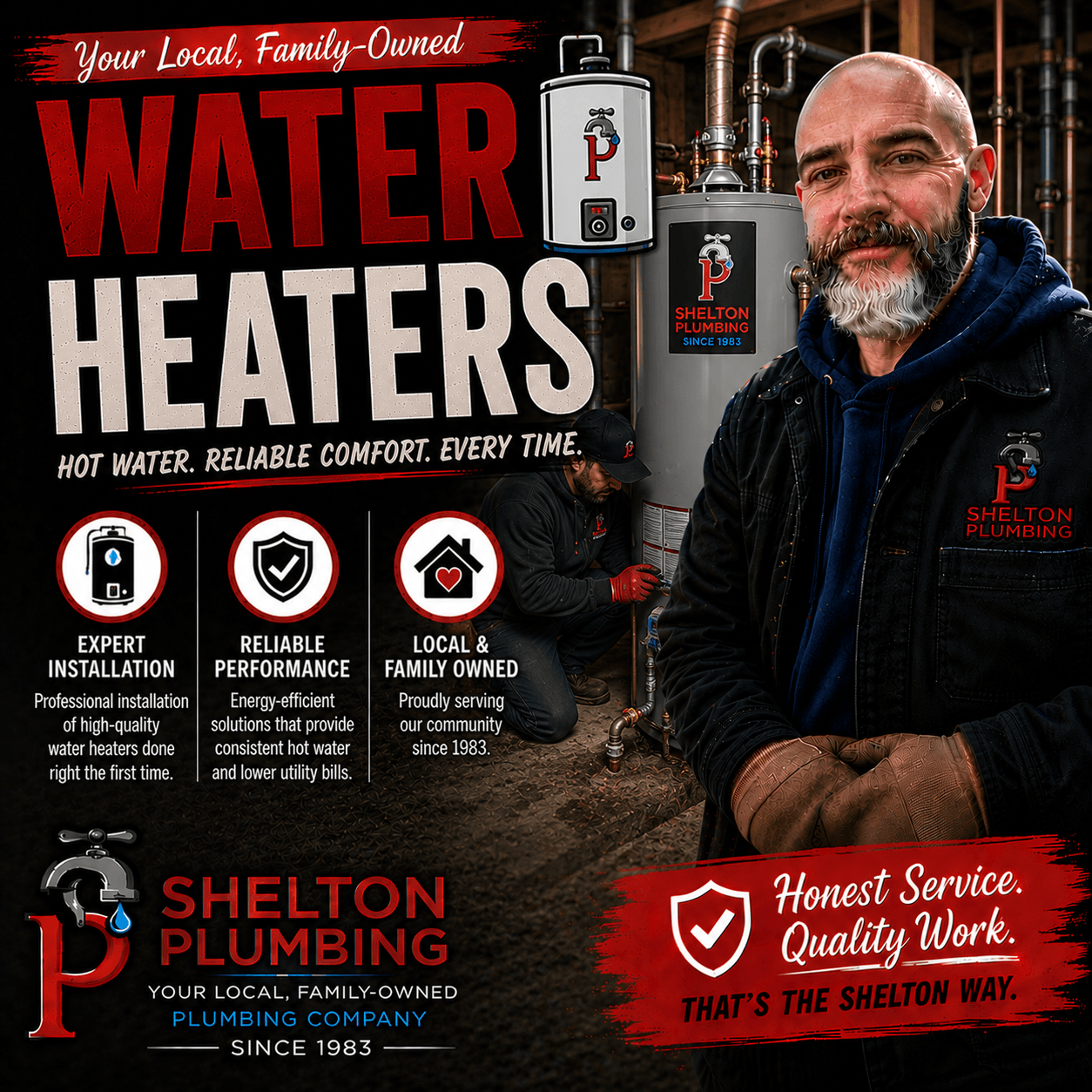 John Shelton Plumbing water heater installation, repair, and replacement services in the Alle-Kiski Valley